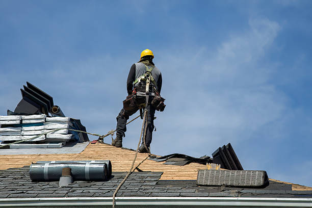 Professional Roof Replacement technician working in Christiansburg, OH